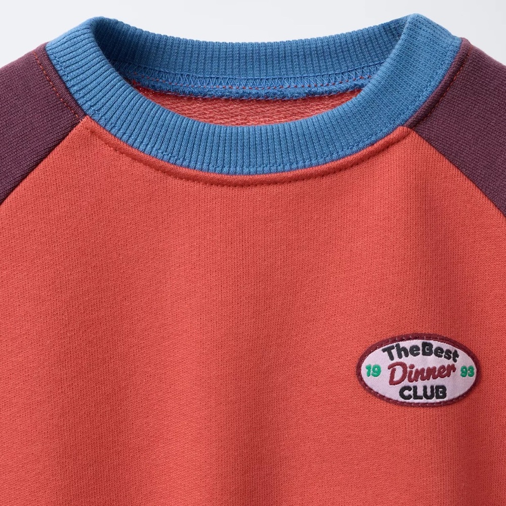 Zara Kids Red and Purple Sweater - Picture 3 of 5